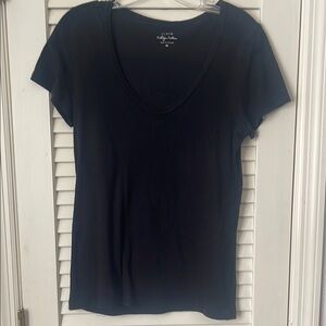 J. Crew Black Fitted Short Sleeve T-Shirt